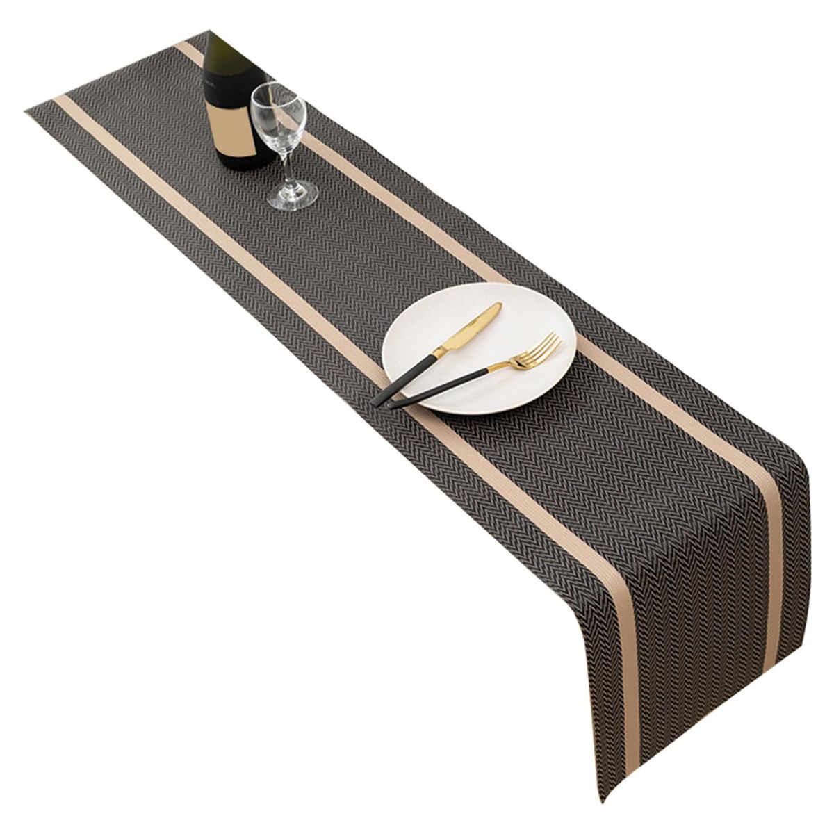 Tablecloth Dinning Room Table Runner Brown
