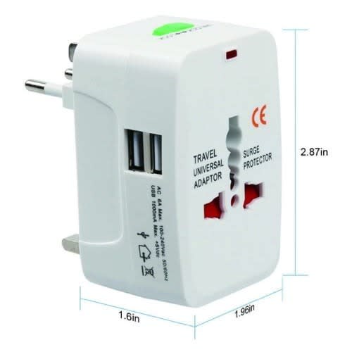 Universal Travel Adapter With Usb Ports