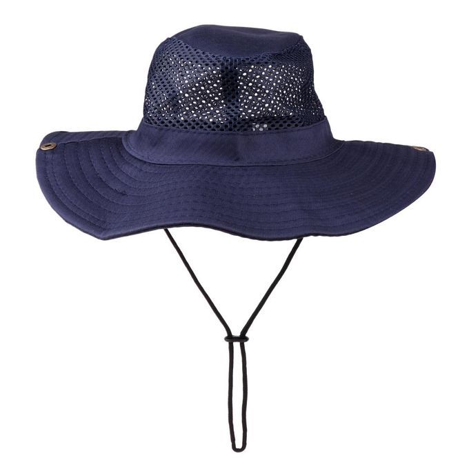 Bucket Hat   Solid Hunting  Outdoor   Wide Brim Sun Navy