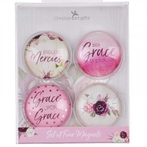Inspirational Christian Bible Fridge Magnets - Set Of 4
