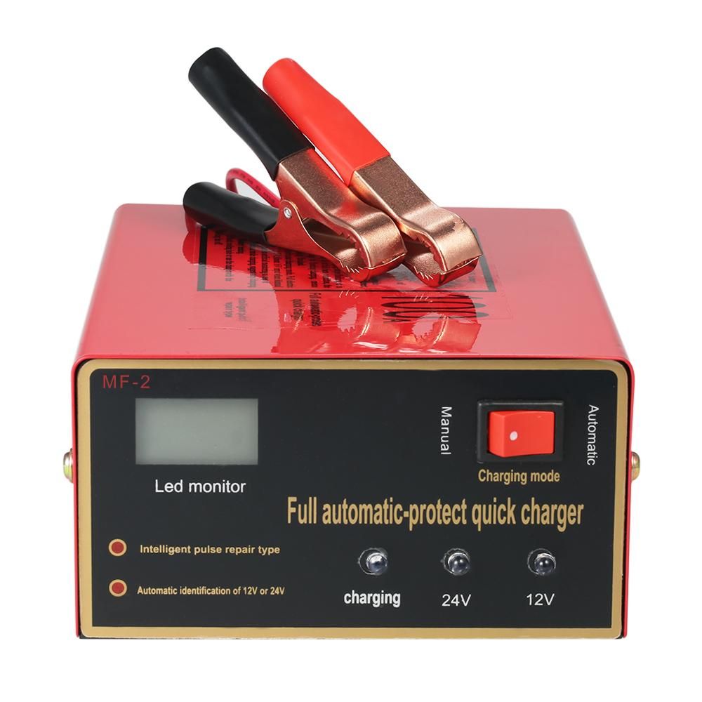 12V/24V Intelligent Automatic LED Charger Pulse Repair Type Maintainer for Lead Acid Battery and Lithium Battery 140W AC220V
