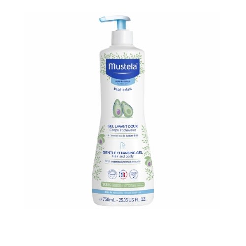 Mustela Gentle Baby Cleansing Wash gel - 25.35 Fl Oz - 750ml