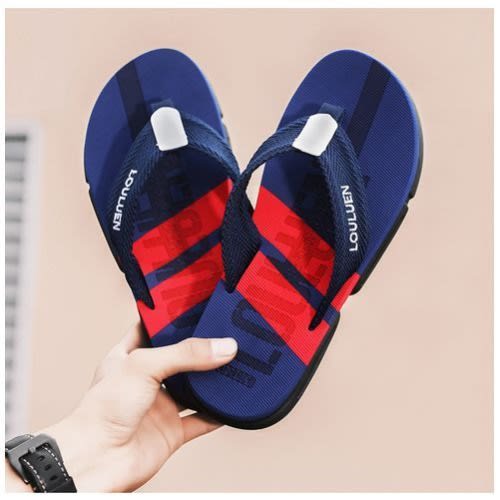 Double Sole Slippers-men's Slippers-blue