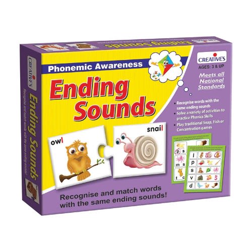 Phonics Awareness-ending Sound - Ages 3+