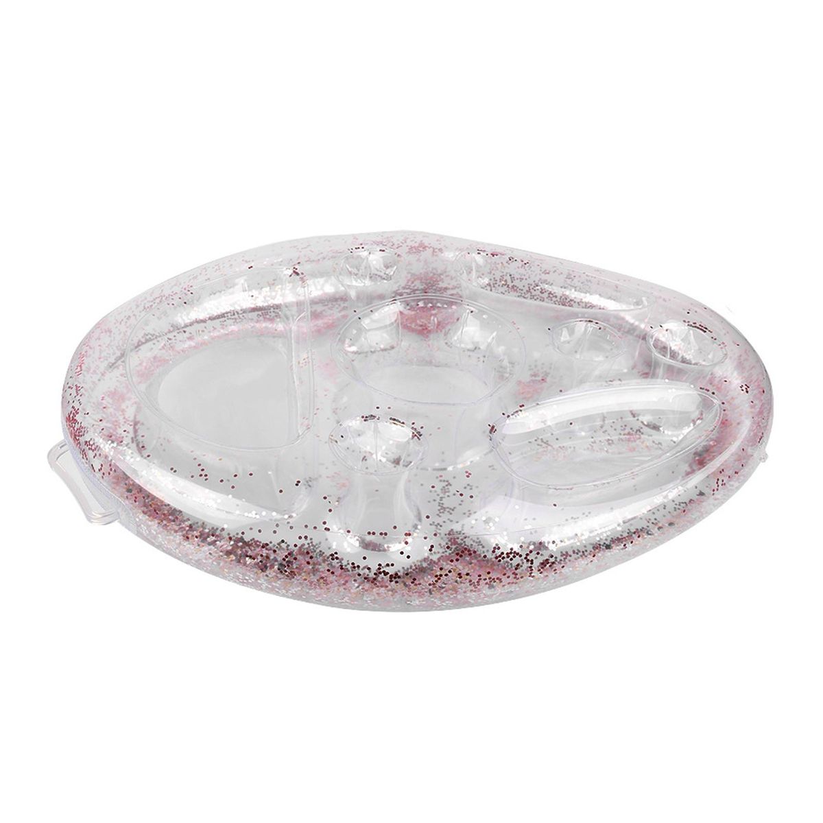 Water Pool Plate Floating Beverage Salad Serving Tray Transparent