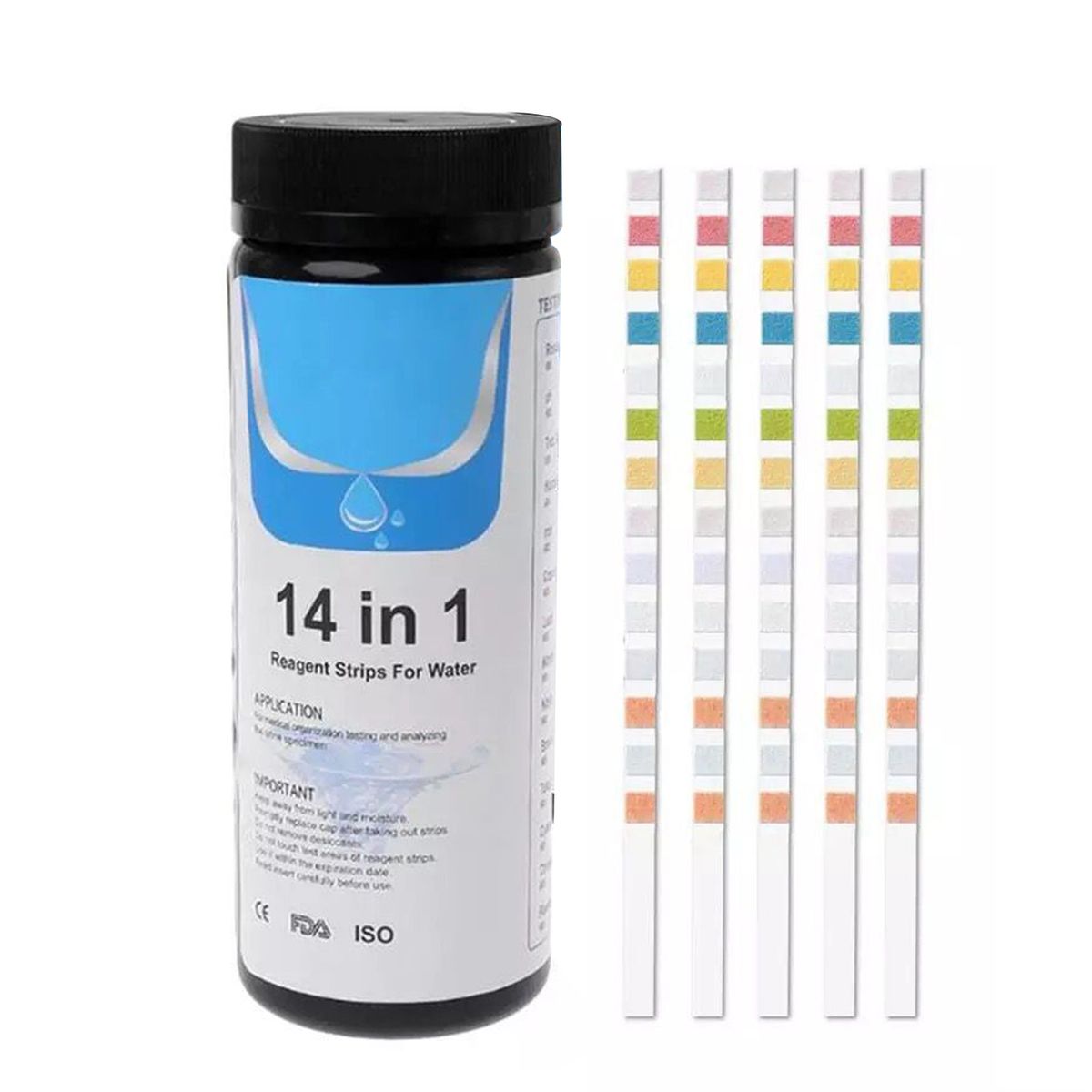 50 PCS Pool And Spa Test Strips,14-in-1 Swimming Pool Water