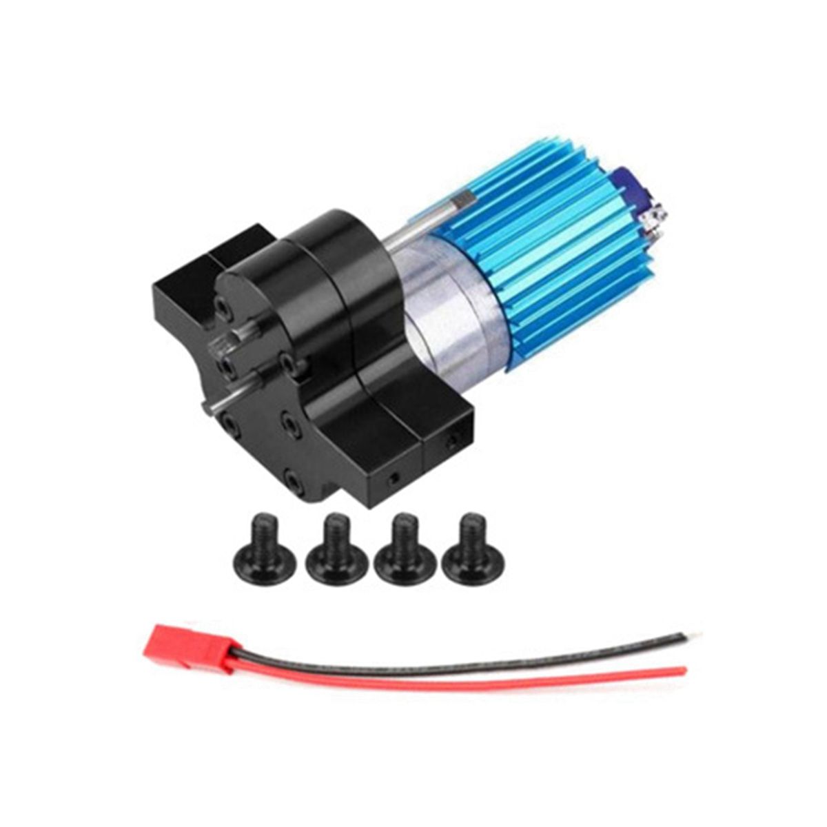 For MN All-Metal Wave Box with Metal Teeth 370 Deceleration Motor Card Half Kapika Black