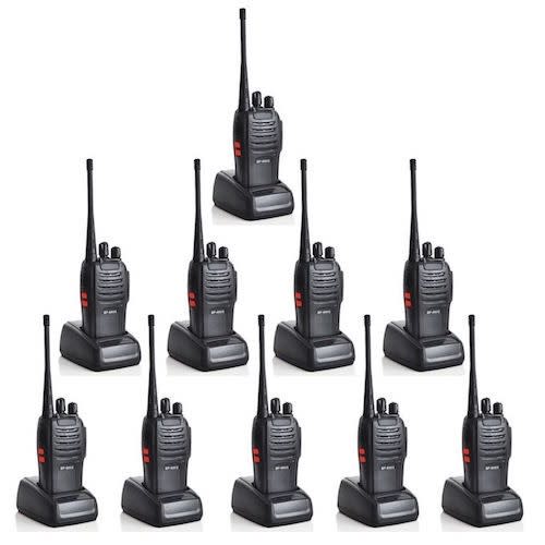 Two-way Radio Bf-888s Walkie Talkie Uhf 5w 16ch - 10 Pieces