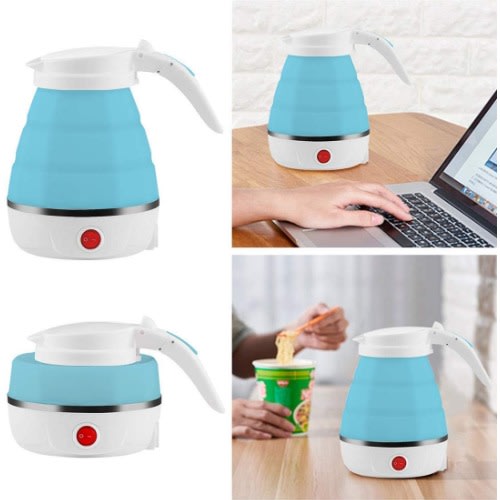 Travel Foldable Portable Small Electric Kettle With Dual Voltage 110-220v