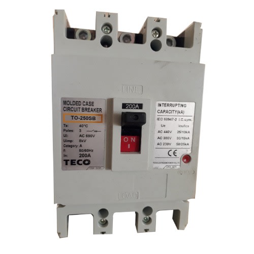 Moulded Case Circuit Breaker (MCCB) 125 - 200A, 3 Pole, 690V