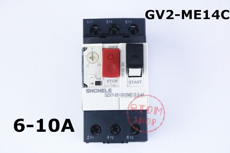 Motor 6.3-10A GV2-ME14C Breaker GV2-ME14C Circuit 6.3-10A