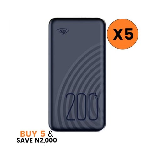 Fast Charging - Bright Torch Star 200 Power Bank - 20000mAh - 5 Pcs