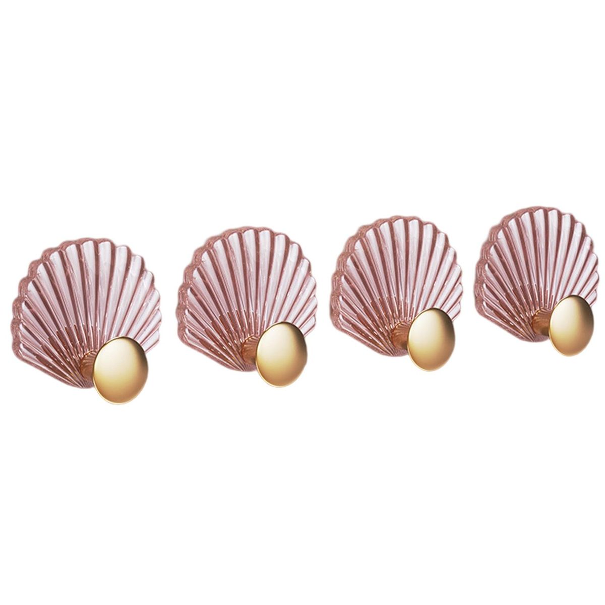 4Pcs Sticky Hooks Self Adhesive Wall Hooks Pink