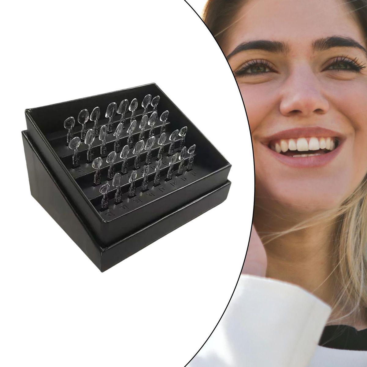 32Pcs Composite Resin Dental Veneers Mould Quick Forming Dentist Tools