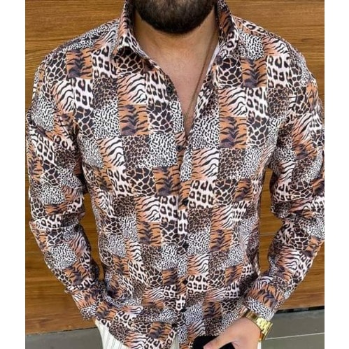 Men's Casual Vintage Long-Sleeve Shirt