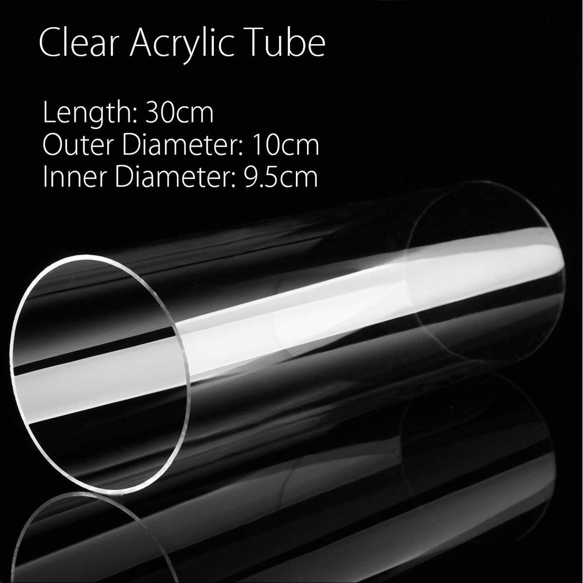 4" OD Diameter Clear Acrylic Plastic Lucite Tube 3 3/4" ID 12" Length Pipe