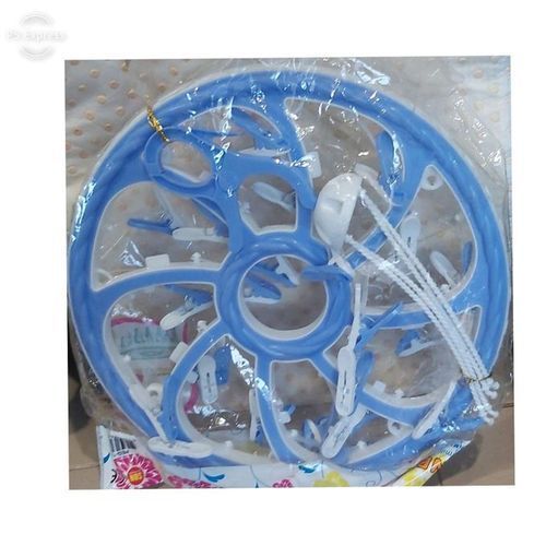 One Underwears Hanger With 24clips - Blue And White