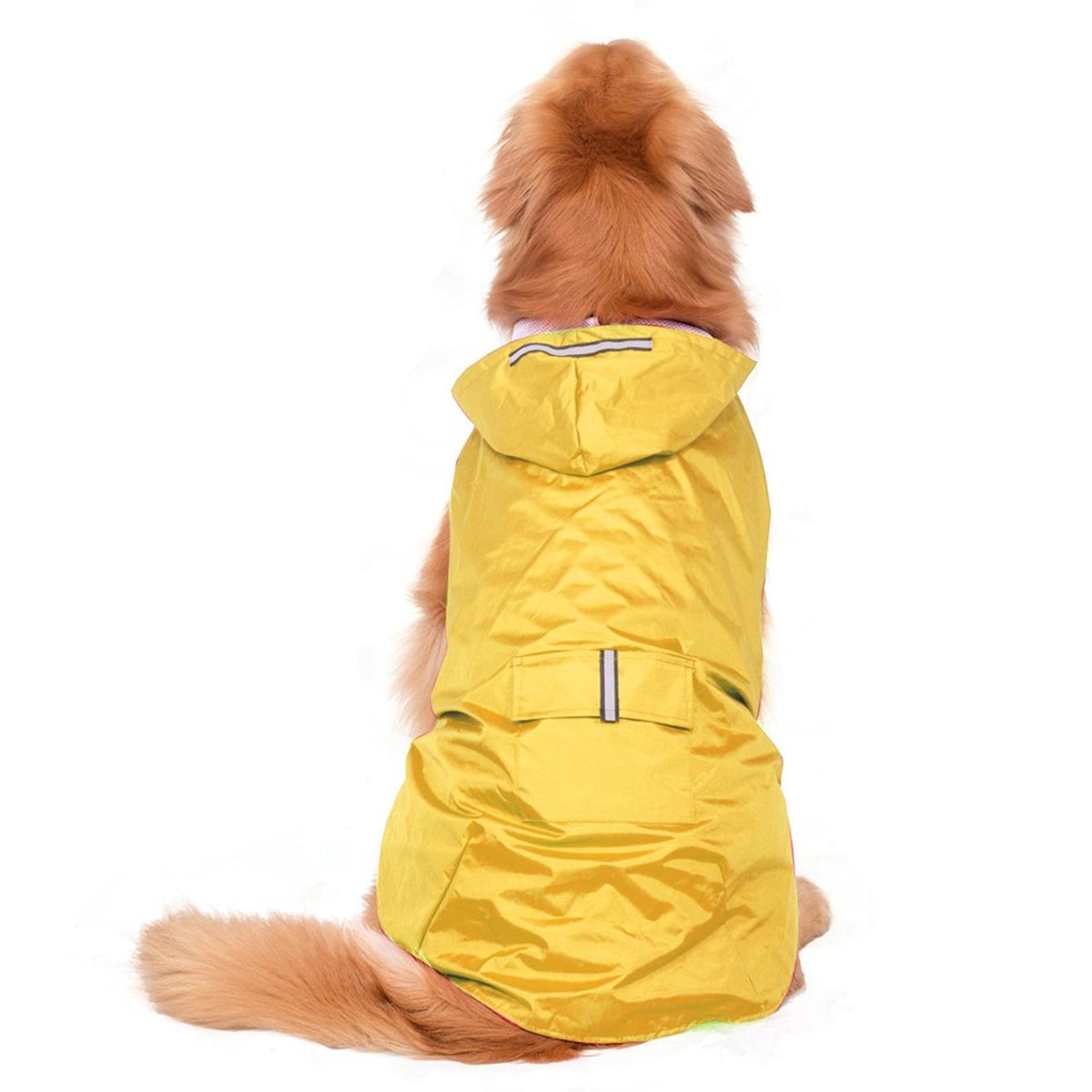 Reflective Large Dog  Pet  Poncho Outdoor Yellow 6XL