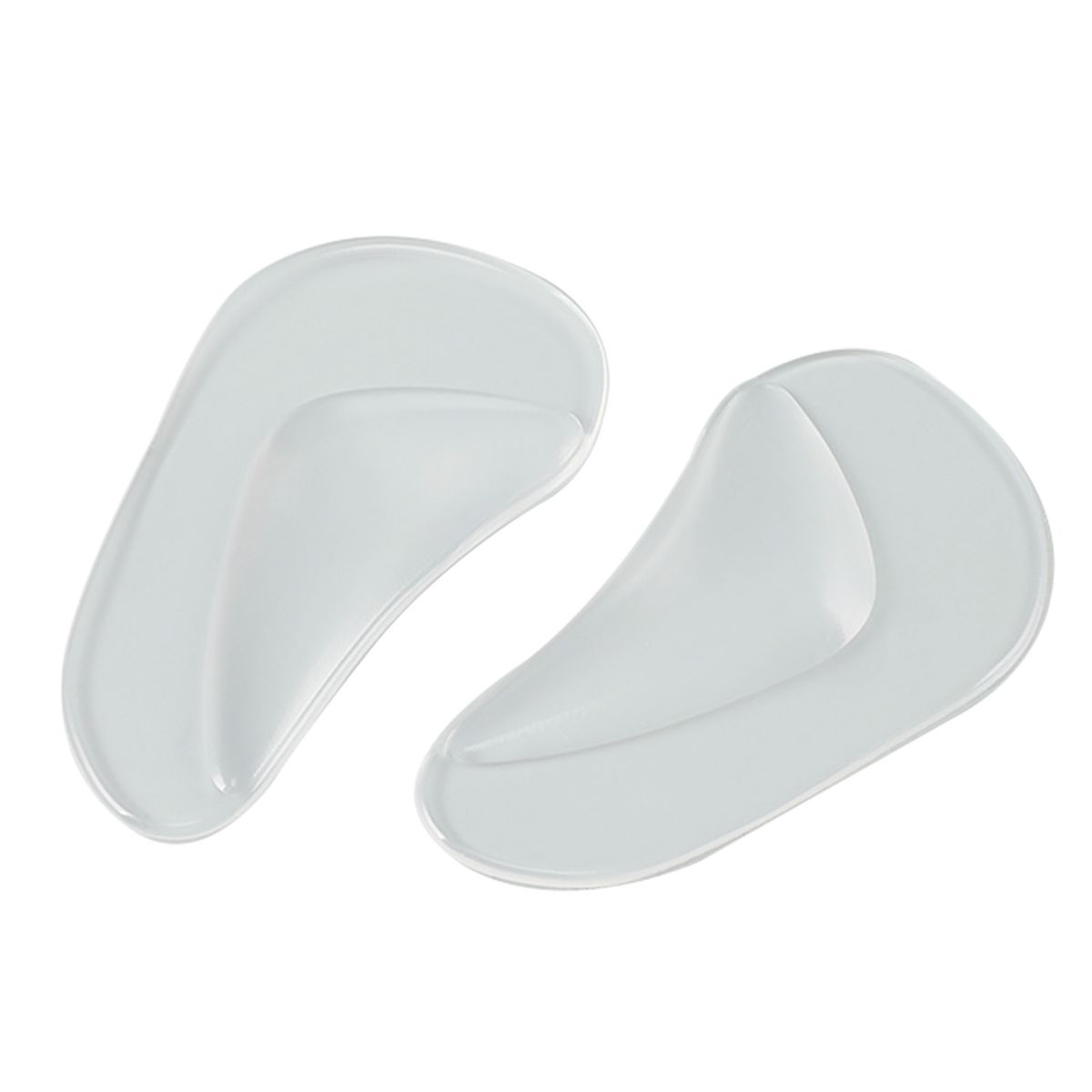 Pair Elastic Silicone Insoles Traceless Adhesive Foot Arch