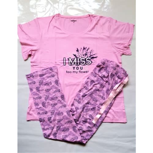 Female pyjamas  /sleep Wear - Baby Pink