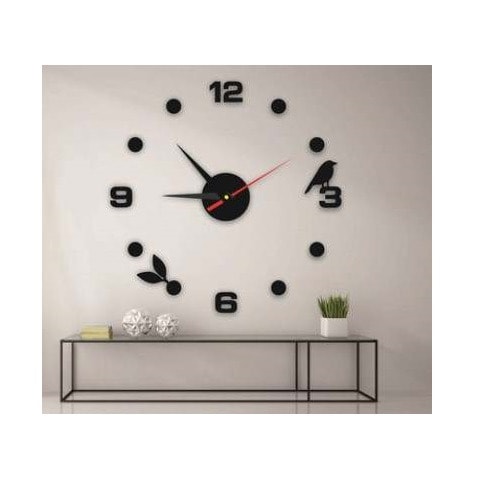 40cm Mordern 3d Mirror Diy Wall Clock
