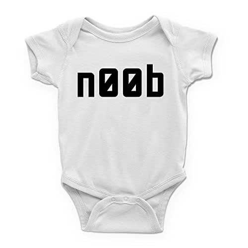 Noob Baby Onesie Unisex Bodysuit - White