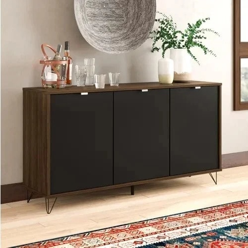 Vivaz Modern Sideboard - Brown  Black
