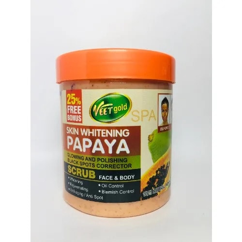 Skin Whitening Papaya Glowing And Polishing Dark Spots Corrector Scrub - 500g
