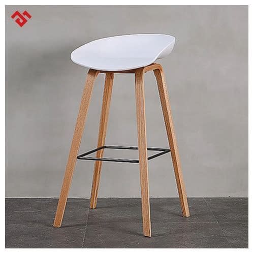 Wood Nordic High Kitchen Island Design Bar Stools