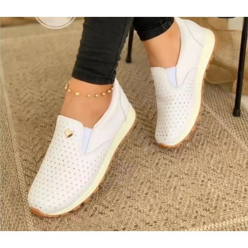 Woman Comfortable Hollow Out Casual Sneakers.