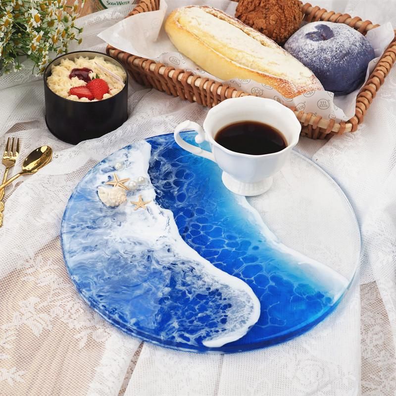 Diy Resin Epoxy Mold Coaster Tray Circle Silicone Mold