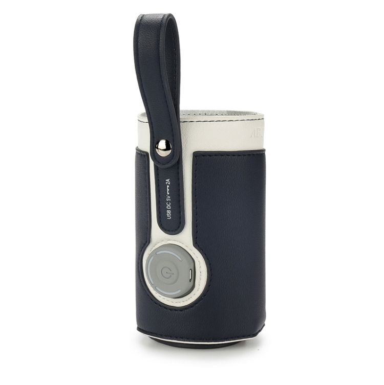 Leather Insulated Baby Bottle Cover, Size: Free Size