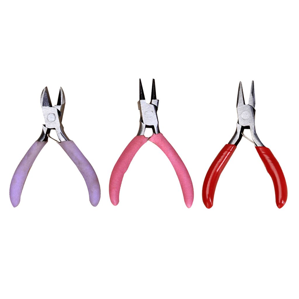 3pcs Mini Round Nose Pliers  Set Beading Jewelry Making Findings