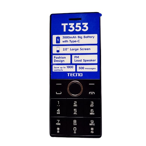 T353 - Dual Sim  - fm Radio  - 3000mAh - Black