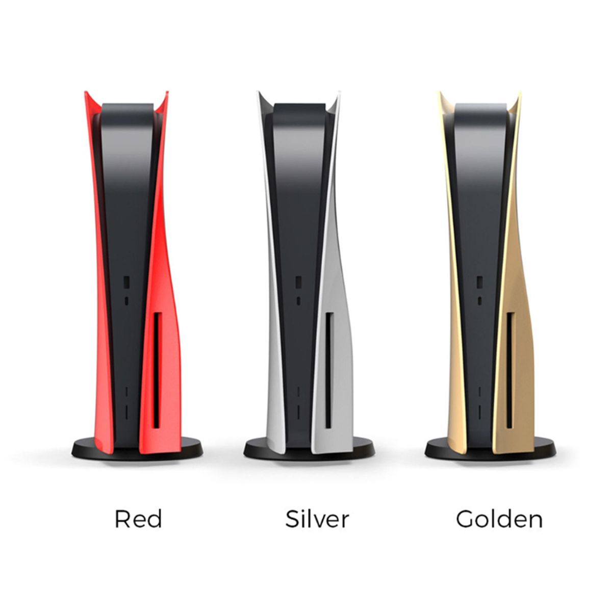 ABS Plastic Case Cover Shell For PS5   HD Console Skin Cover Shell Red