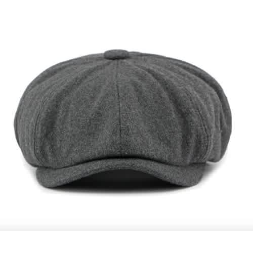 Men's Panama Octagonal Cap - Gray