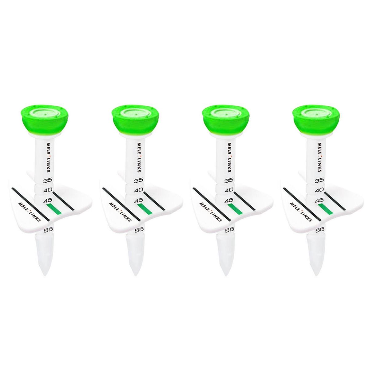 4Pcs Golf Plastic Tee Professional Durable Golf Tees Bulk White