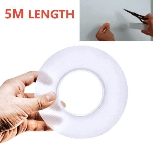 5m Double Sided Nano Re-useable Magic Adhesive Tape