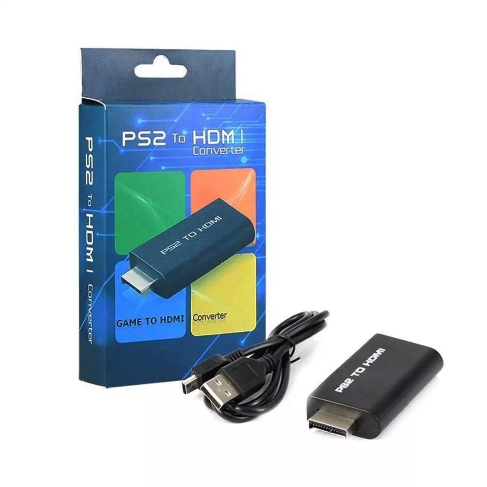 Direct sales PS2 to HDMI, PS2 to HDMI, game to HDMI, with audio and video converter black