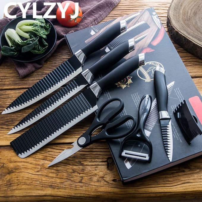 New Sets Of Kitchen Knives And Kitchen Scissors