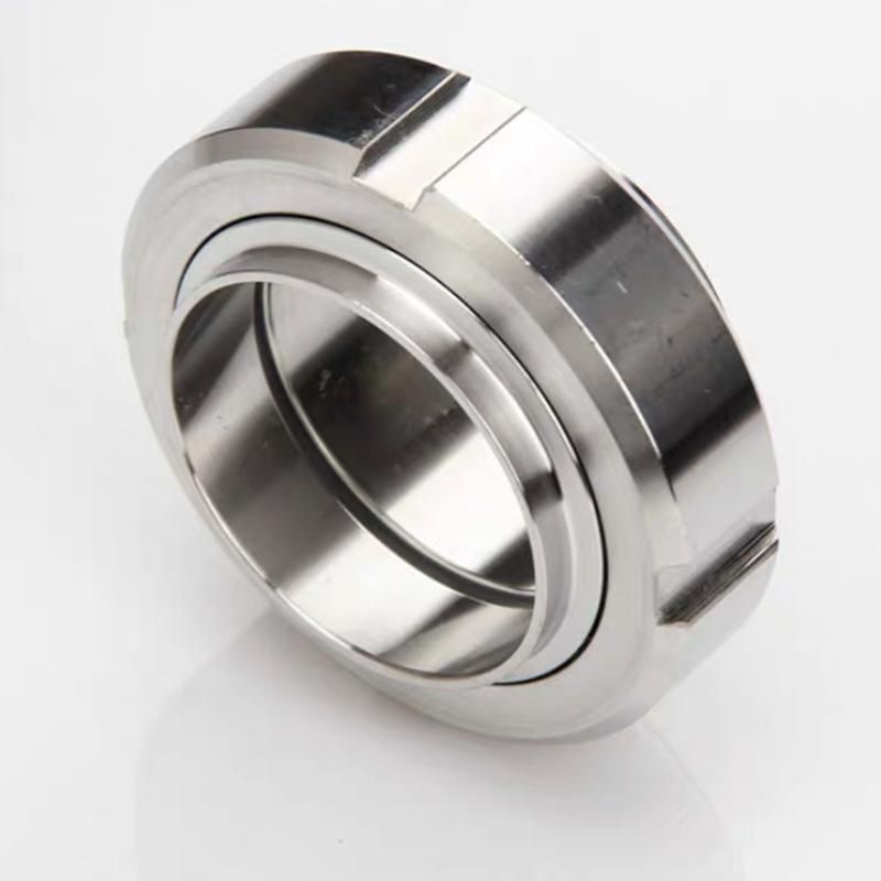 Sanitary Union (SMS Loose Joint) Food Grade Stainless Steel CNC Welded Threaded Pipe Joint