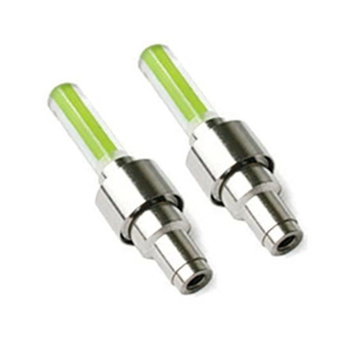 2Pcs LED Light Valve Cap Universal Decorative-Yellow