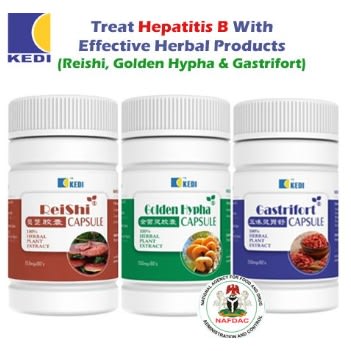 Reishi golden hypha , gasrifort  (90 capsules each ) Effective Herbal Solution For Hepatitis B