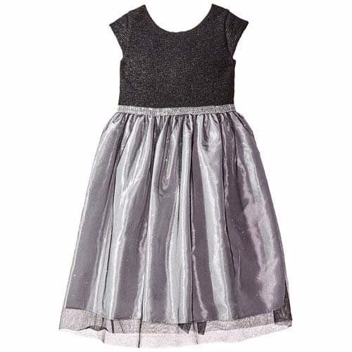 Knit Glitter & Tulle Dress