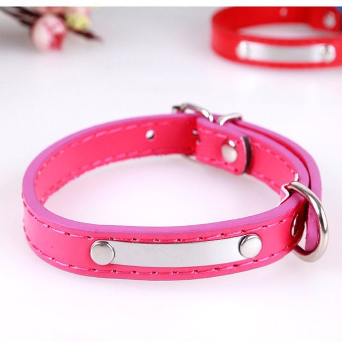 PU Sequin Pet Collar Comfortable Dog Training Adjustable Collars
