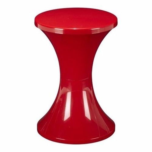 Stylish Plastic Stool - Red