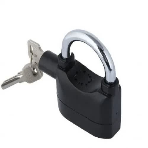 A2w Alarm Security Padlock - Black