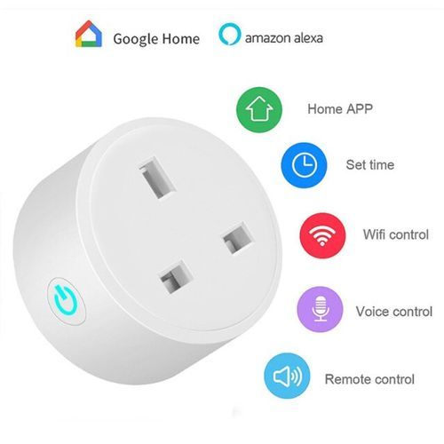 WiFi Smart Plug, UK 16A Adapter, Wireless Remote Control
