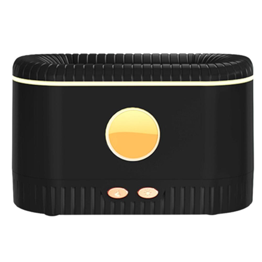 Ultrasonic Air  Diffuser Simulation Light Silent Aromatherapy Oil Difusor Black