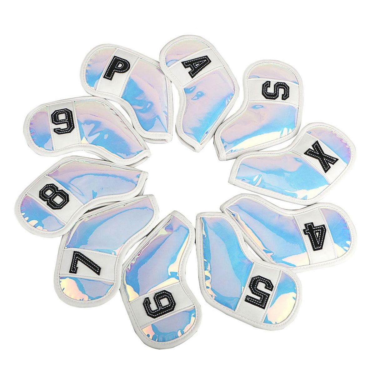 WOSOFE 10Pcs/Pack Golf Club Iron Cover Golf Iron Head Covers Golf Club Iron Headovers Fits All Iron Wedges B